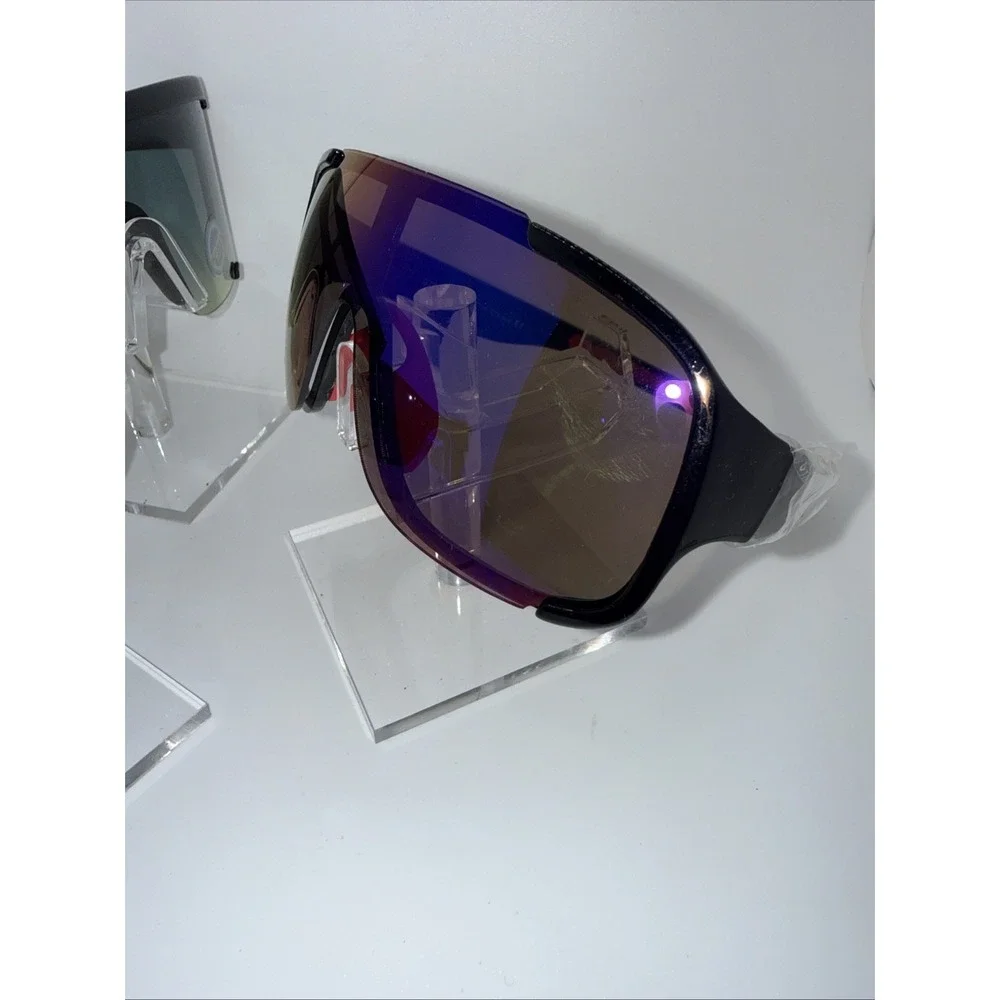 3 NEW pairs Shield Sunglasses Mirrored Lens Sport Fishing Black- Gradient Lenses